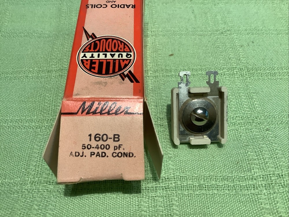Miller 160-B Adjustable Padder Condenser 50-400 pF mmfd