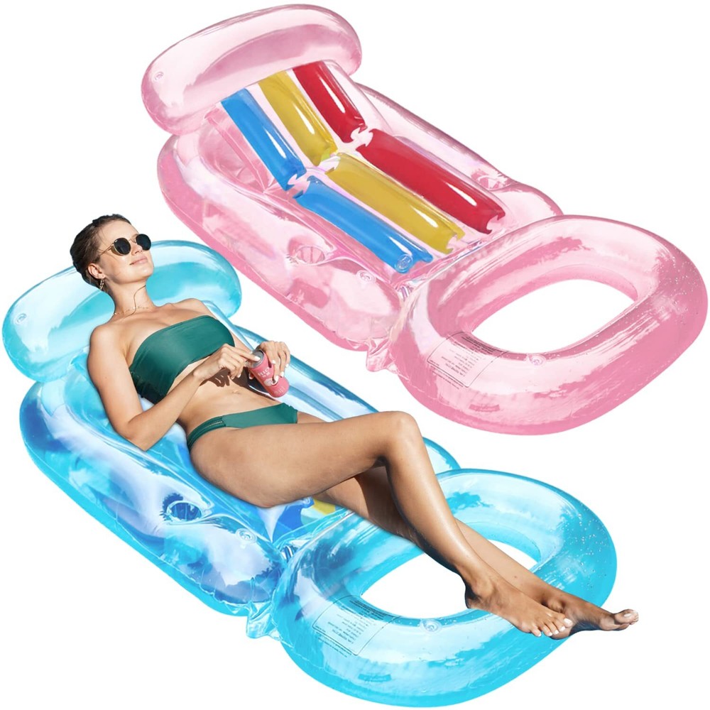 What makes this pool float feel like a recliner?