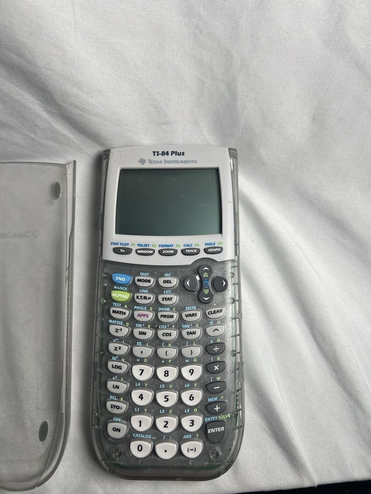 Texas Instruments TI-84 Plus Graphing Calculator Clear Cover