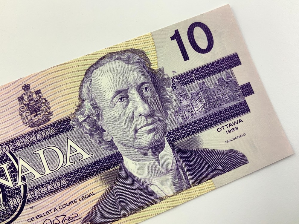 3 Consecutive 1989 Canada 10 Dollars Uncirculated Banknotes ADA Prefix II729