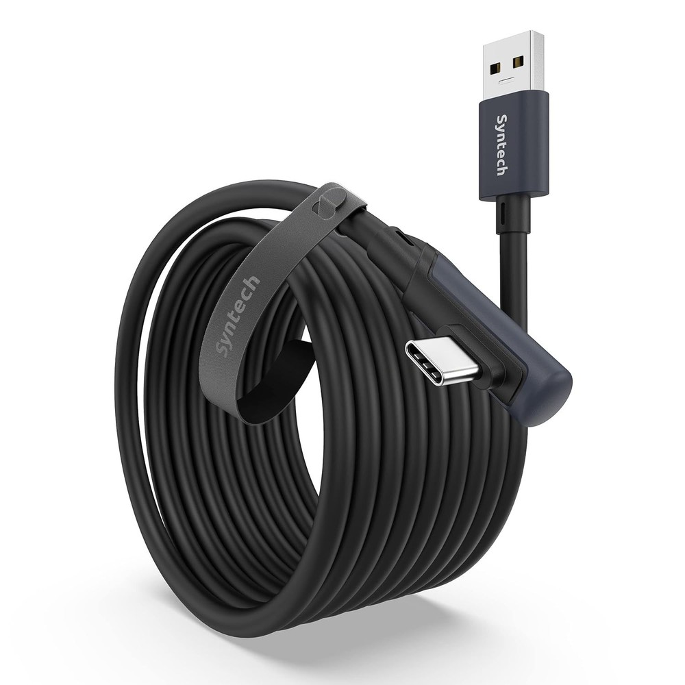 High-Speed 16FT VR Link Cable for Oculus/Meta Quest - Comfortable & Flexible Use