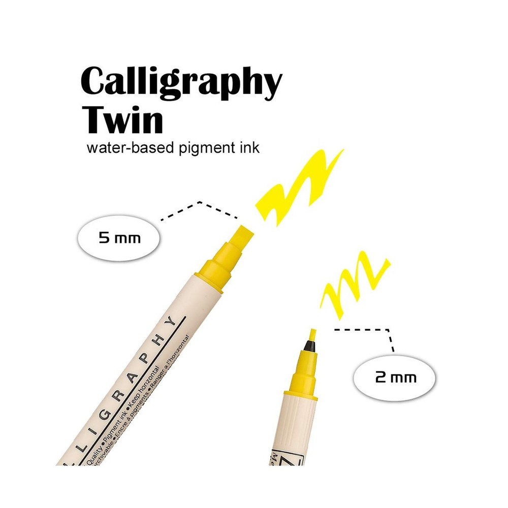 Zig Memory System Calligraphy Markers, Multicolor, 8-Pack 8 Cou... USA Fast Ship