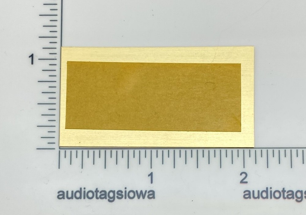 Thorens Made in Germany Turntable Name Plate Custom Engraved Solid Brass