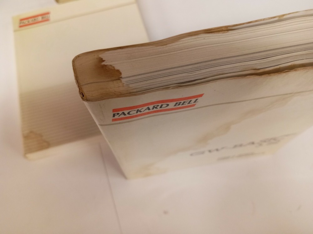 Vintage 1980's Packard Bell Set Computer Manuels User Guide MS-DOS 3.3 GW-BASIC