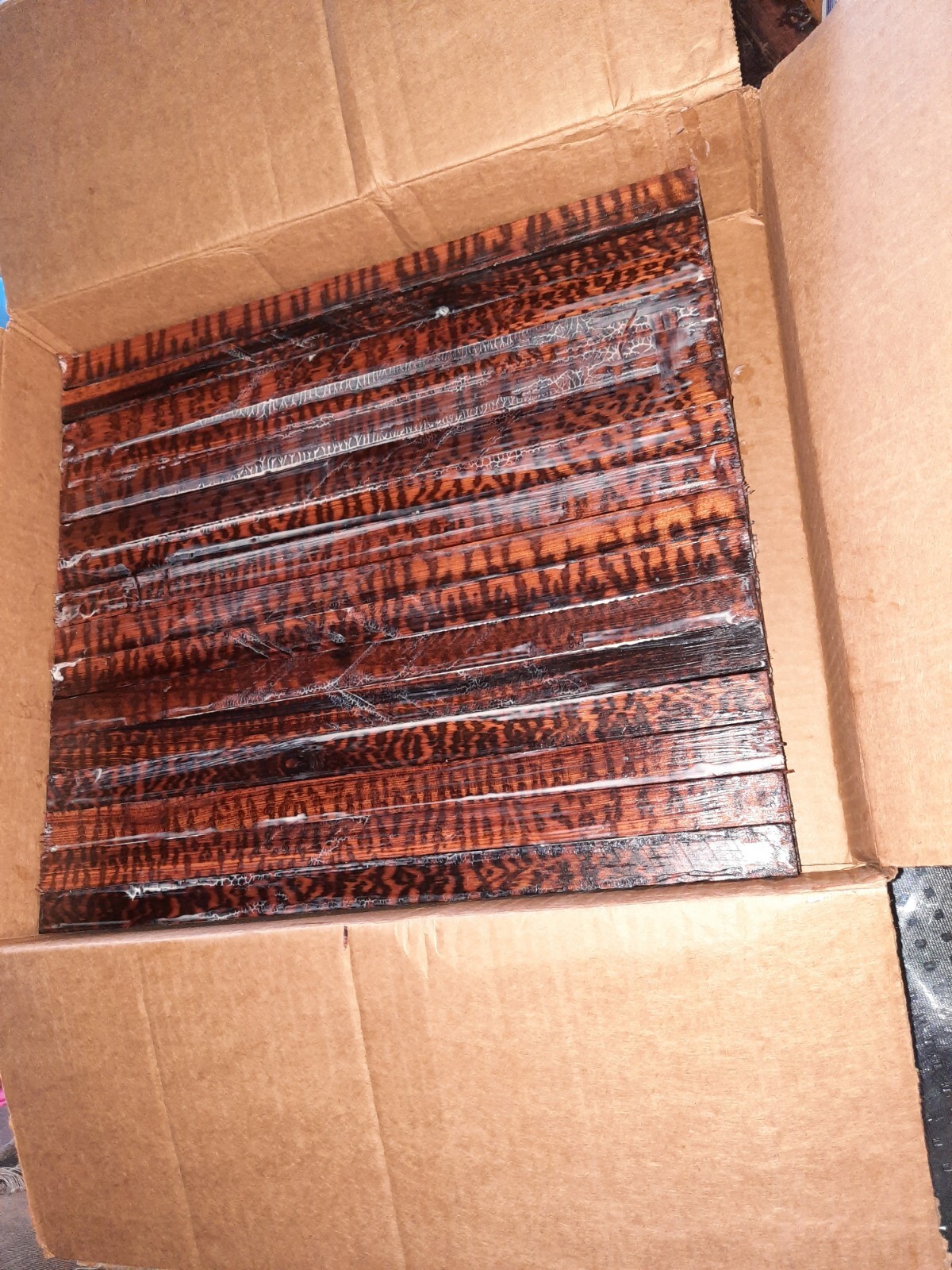 10 pcs 5/8" x 5/8 x 14" Snakewood Blank