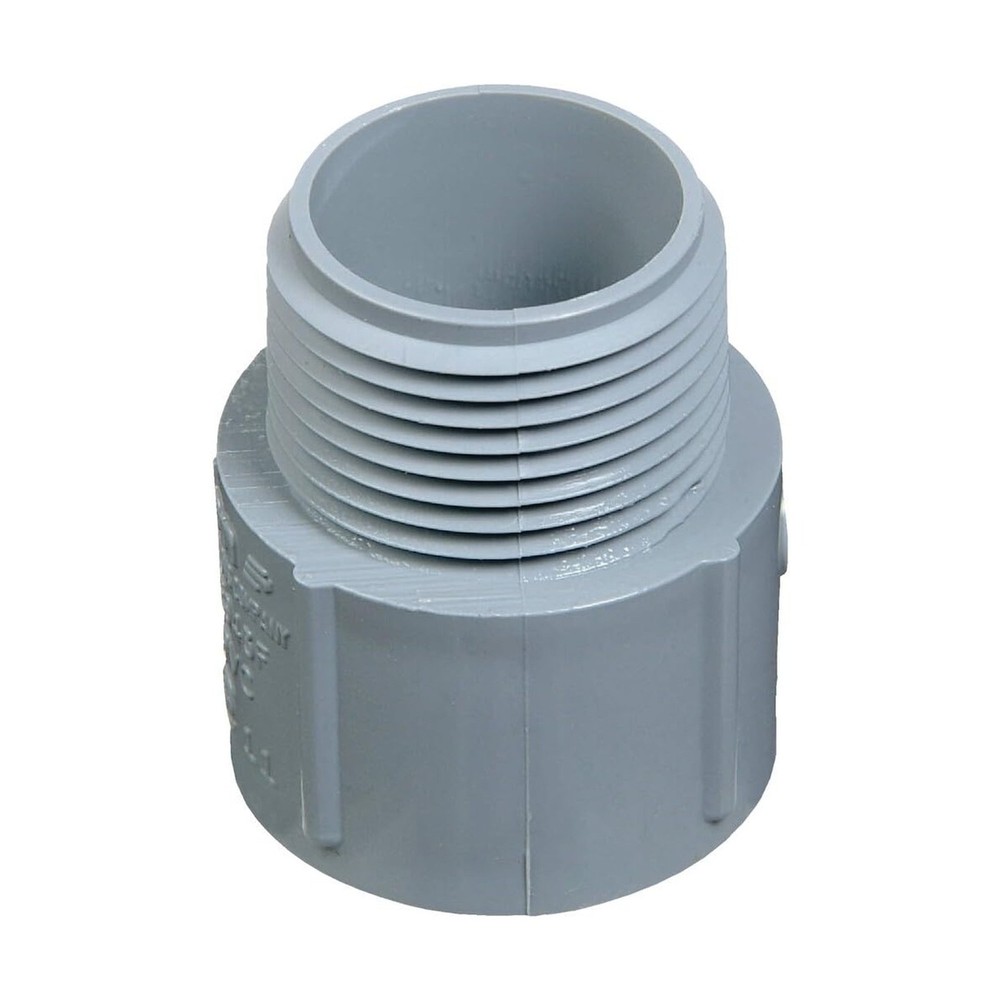 Carlon E943DR-CTN PVC Terminal Adapter, Electrical, 1/2-In. - Quantity 1