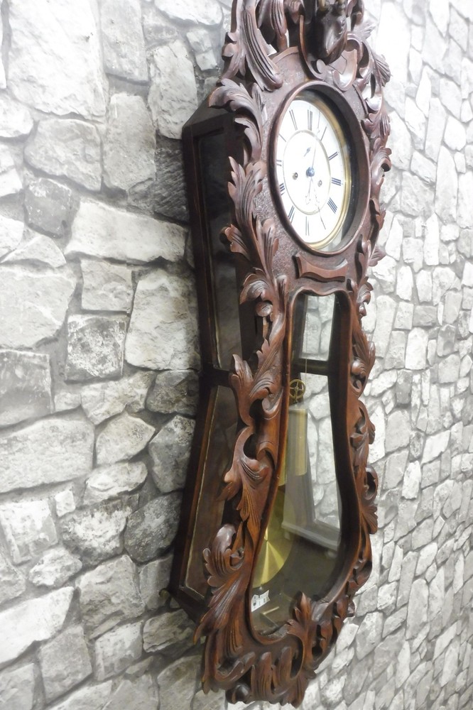 Antique German Wall Clock Black Forest Schwarzwalder Clock Regulator