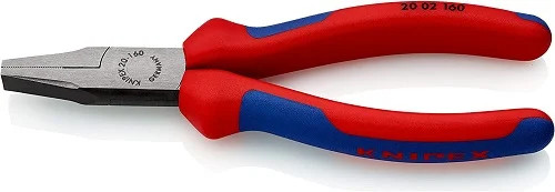 KNIPEX Tools - Flat Nose Pliers, Multi-Component (2002160)