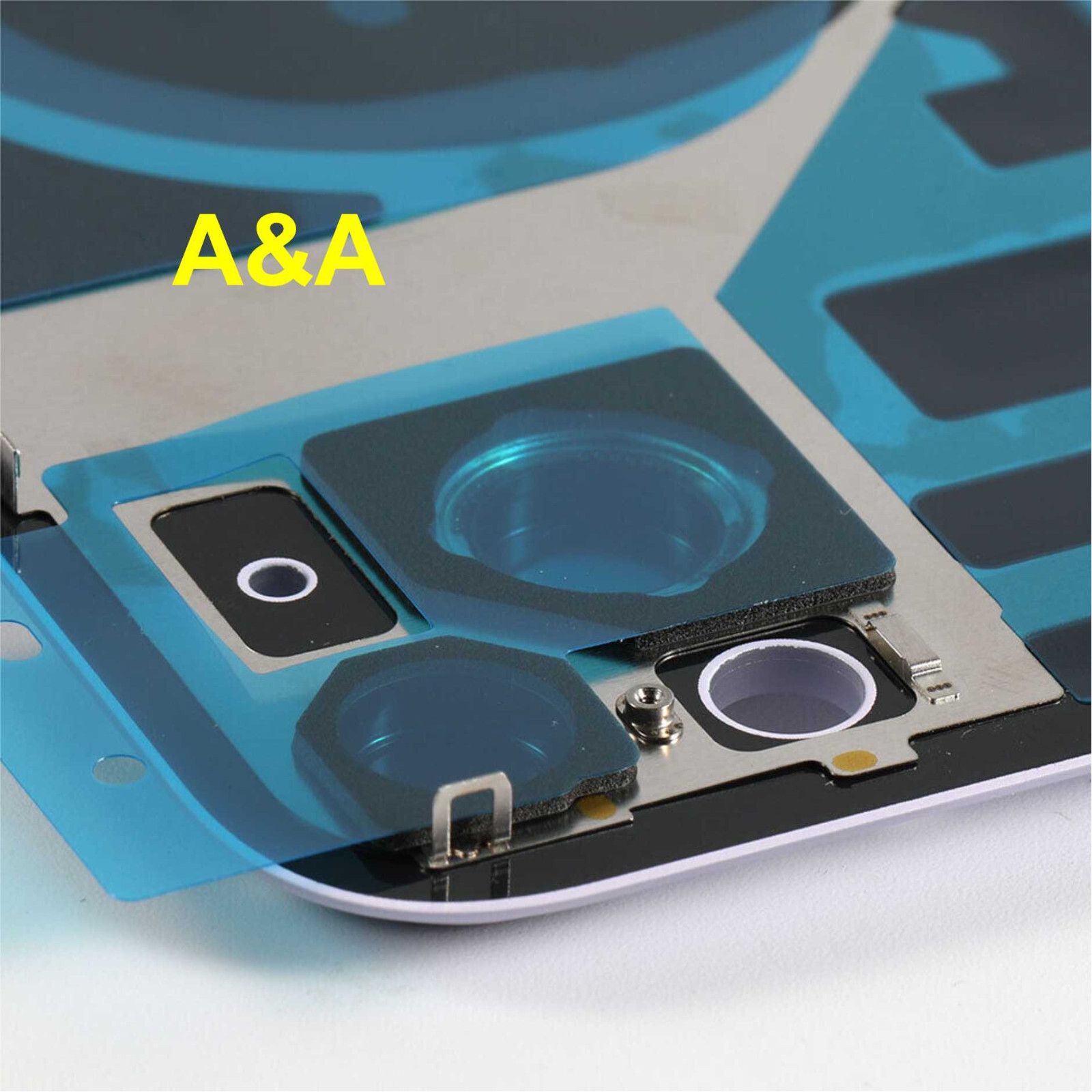 Back Glass replacement with Plate, Magnet, Camera len for Iphone 14 14+ 15 15PM