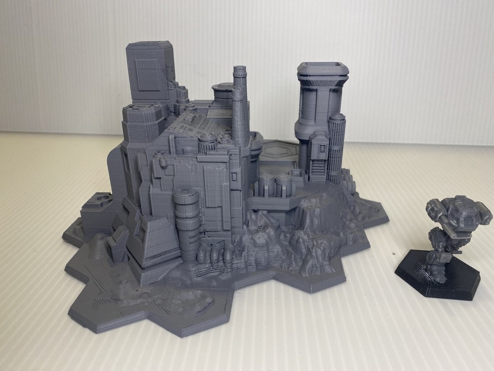 Spaceport w/ Hex Base, Tabletop War Game Terrain Battletech (6mm)