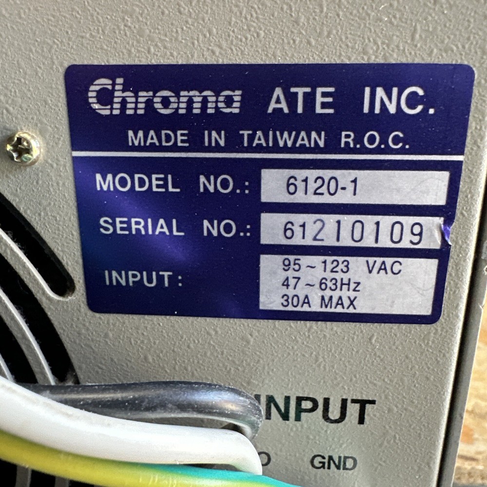 Chroma 6120 Programable AC Source Model 6120