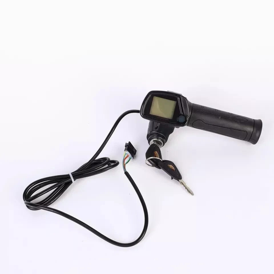 36V/48V electric scooter throttle handle with keylock power indicator light