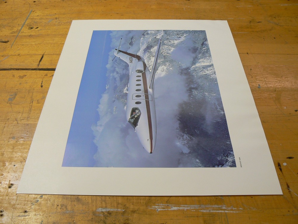 Retired Beechcraft Beechjet 400A Poster 16x20 Very nice