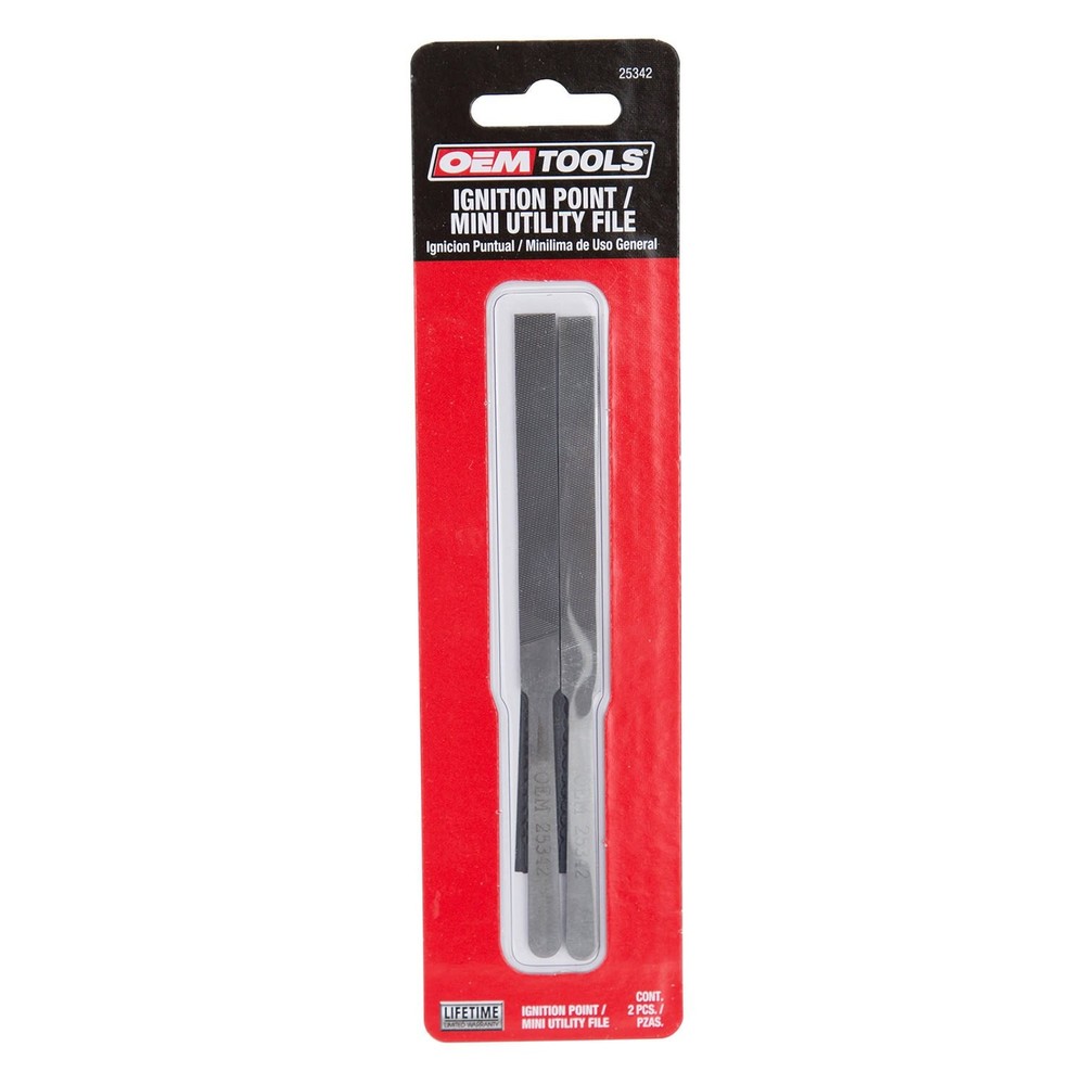 OEMTOOLS Ignition Point & Utility File Set Mini, Precision Ground, 2Piece