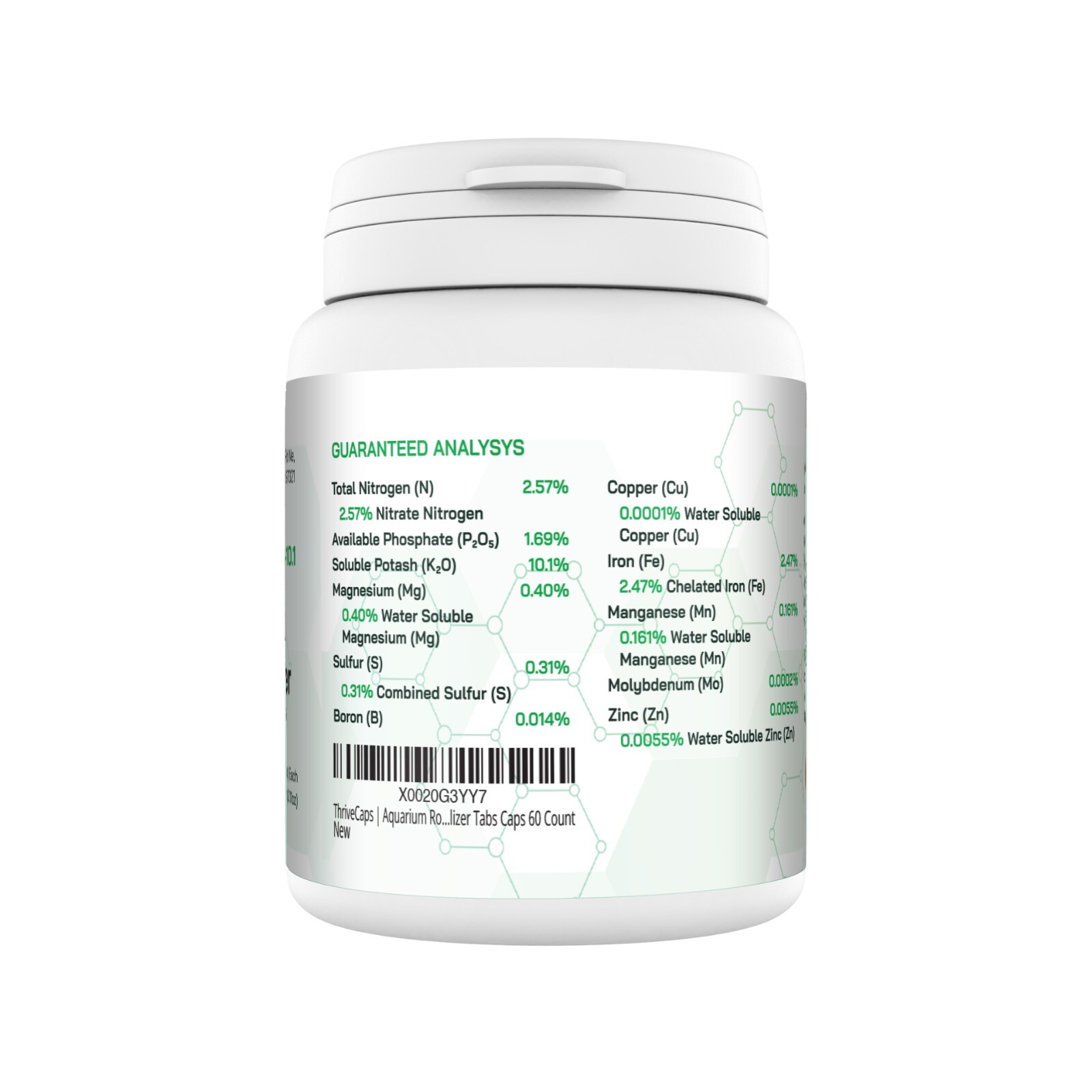 ThriveCaps | Aquarium Root Tab/Caps | NA Premium Root Caps 60 Count(1 Gram Each)