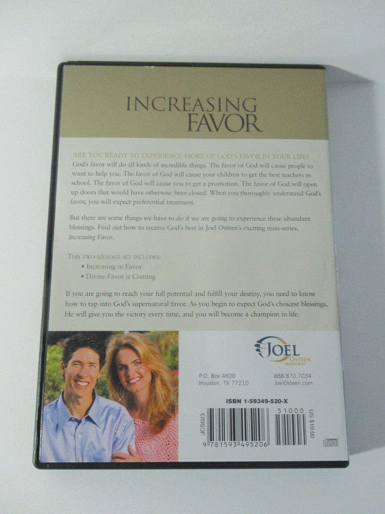 Joel Osteen - Increasing Favor - (1 CD )
