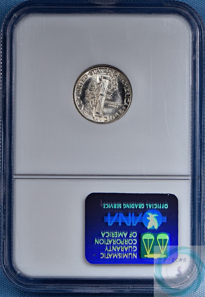 1916 "Mercury" Dime NGC MS 65 FB w/CAC - First Year / First Issue!!!