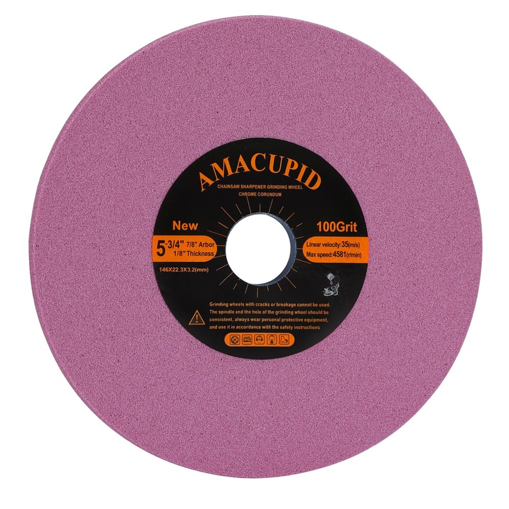 Chainsaw Sharpener Grinding Wheel, Chrome Oxide Abrasive. for Universal Saw C...