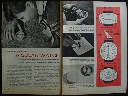 Solar Watch Sundial How-To Make PLANS Rendevous Ready