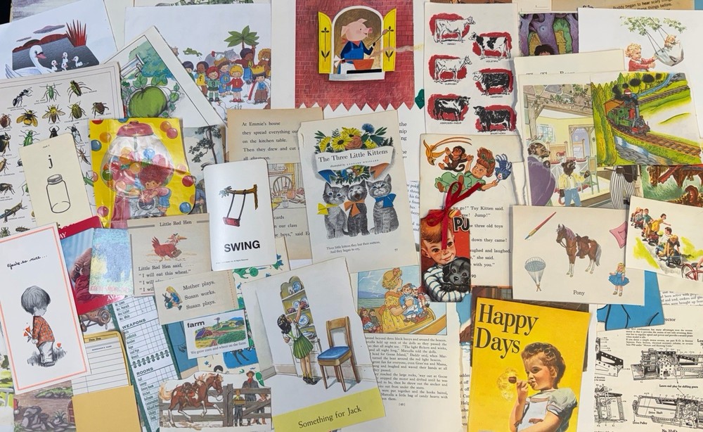 Vintage Childrens Junk Journal Kit