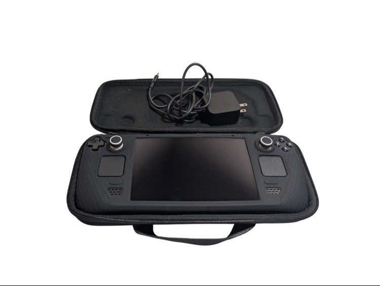 Valve Steam Deck Handheld Console Black Wi-Fi USB-C Headphone Jack Charger Case