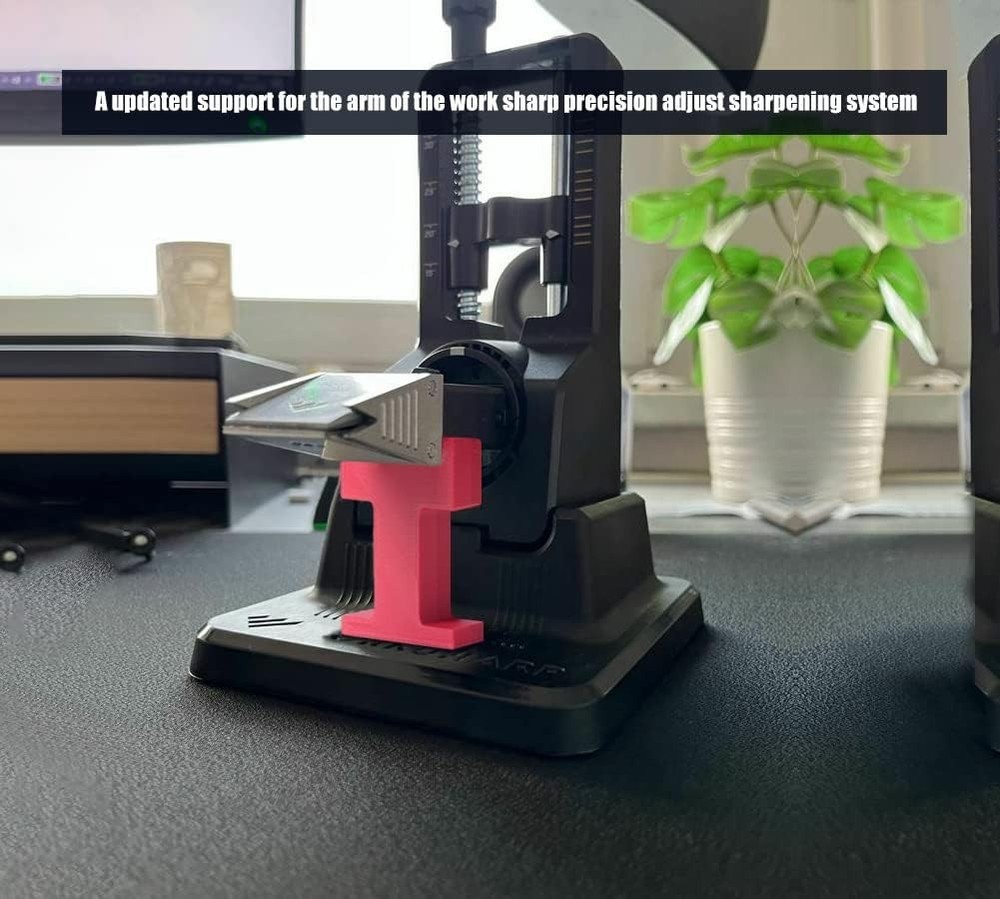 Durable PLA Support Brace for Work Sharp Precision Adjust Arm - Maroon Elegance