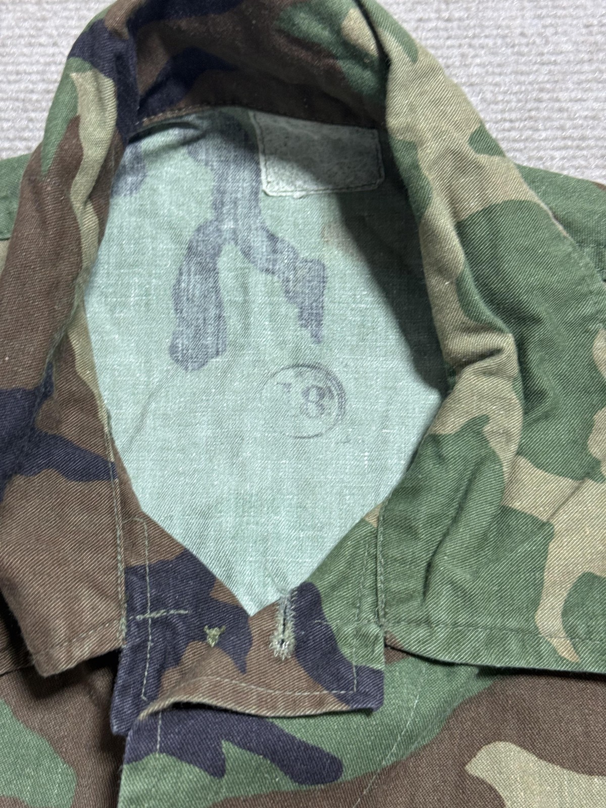 US Army BDU Jacket Mens Medium Regular Woodland Camo Combat Coat Field Patch