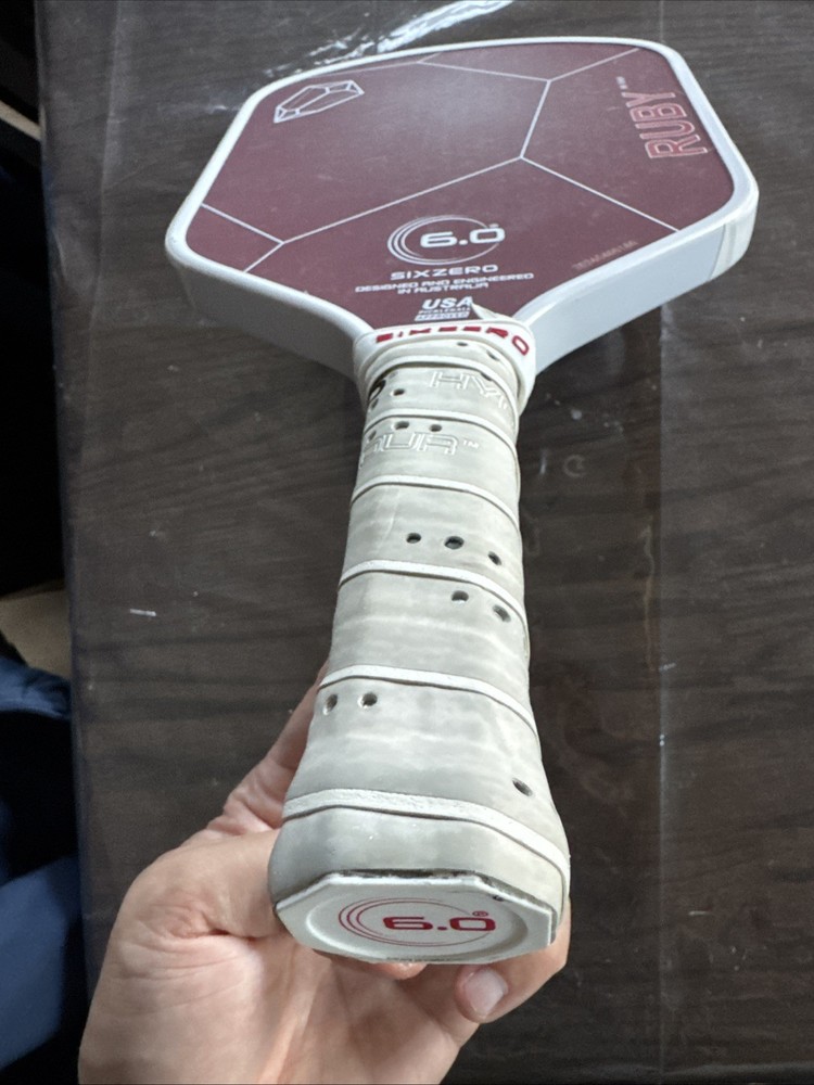 Six Zero 6.0 Ruby Pickleball Paddle 16mm