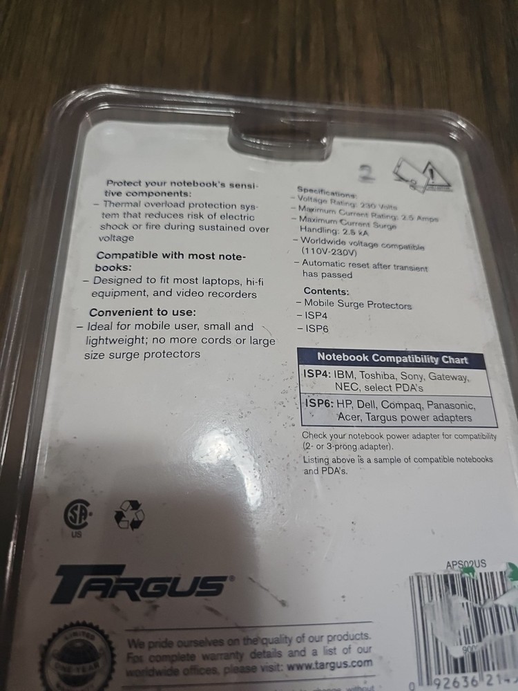 Targus Mobile Surge Protectors 2 Pack