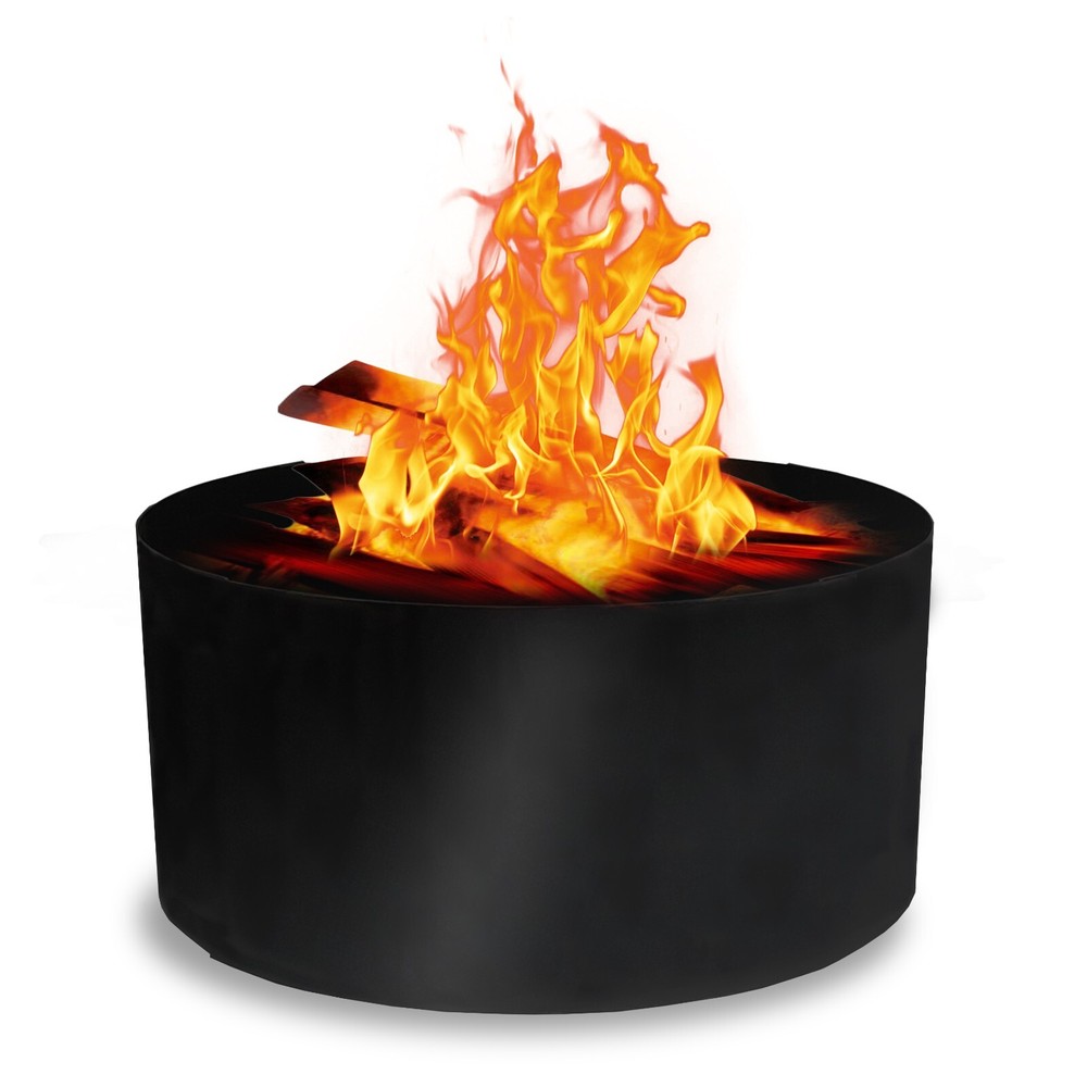 Fire Pit Ring - Wood Burning Fire Pit For Outside Fire Pit-36" Dia & 12" Height