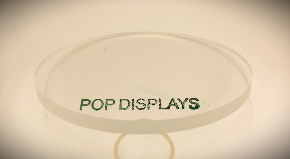 Plastic Circle Disc Round Acrylic Sheet Clear 1/2" x 32" DIAMETER