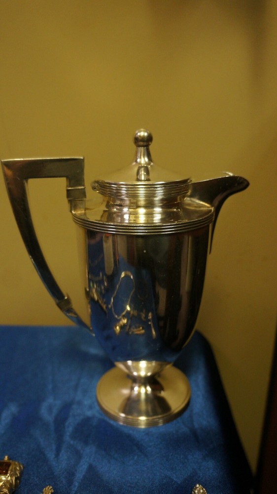 BARBOUR SILVER CO NICKEL SILVER PITCHER 6" TALL