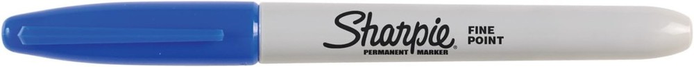 2 Count Black & Blue Fine Tip Permanent Markers for Multi-Surface Masterpieces