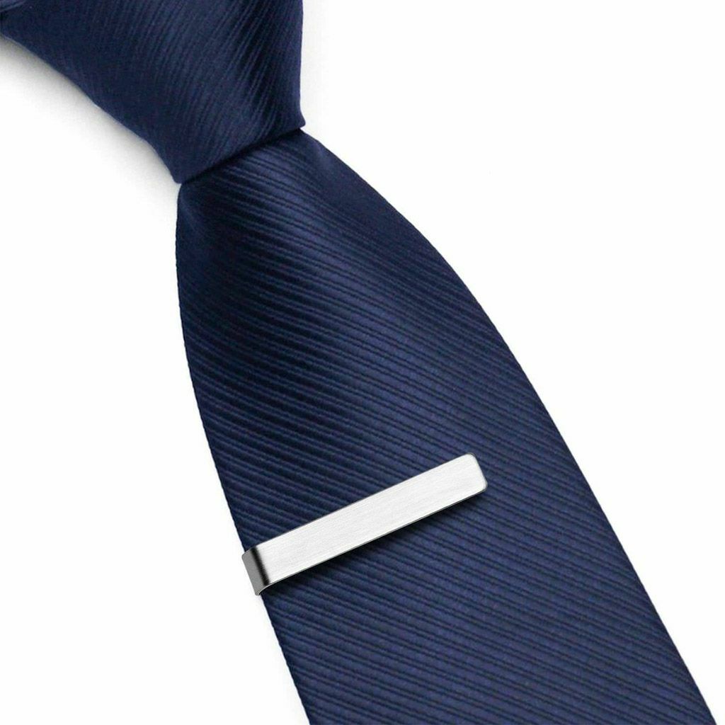 1-3 Set Stainless Steel Slim Skinny Regular Ties Necktie Clasp Mens Tie Clip Bar