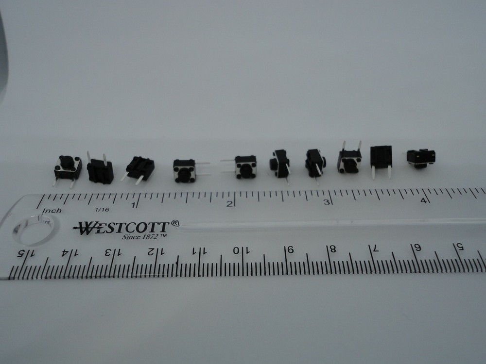 10 Pcs Pack Lot 6x6x5mm Momentary Push Micro Button Tactile Switch Side 2 Pins
