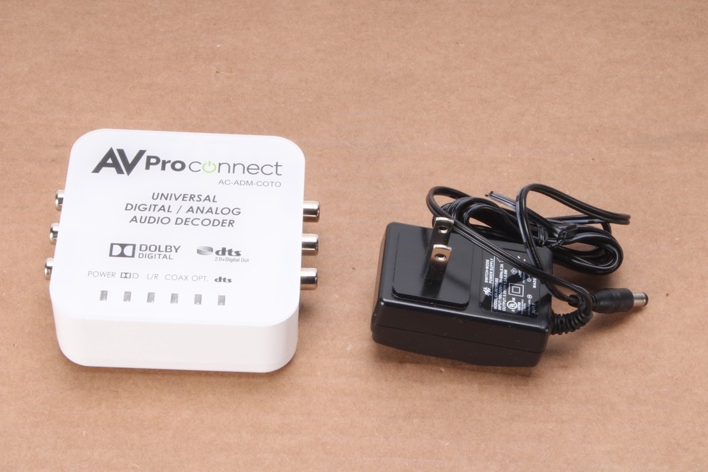 AV Pro AC-ADM-COTO Digital / Analog Audio Decoder With Power Supply