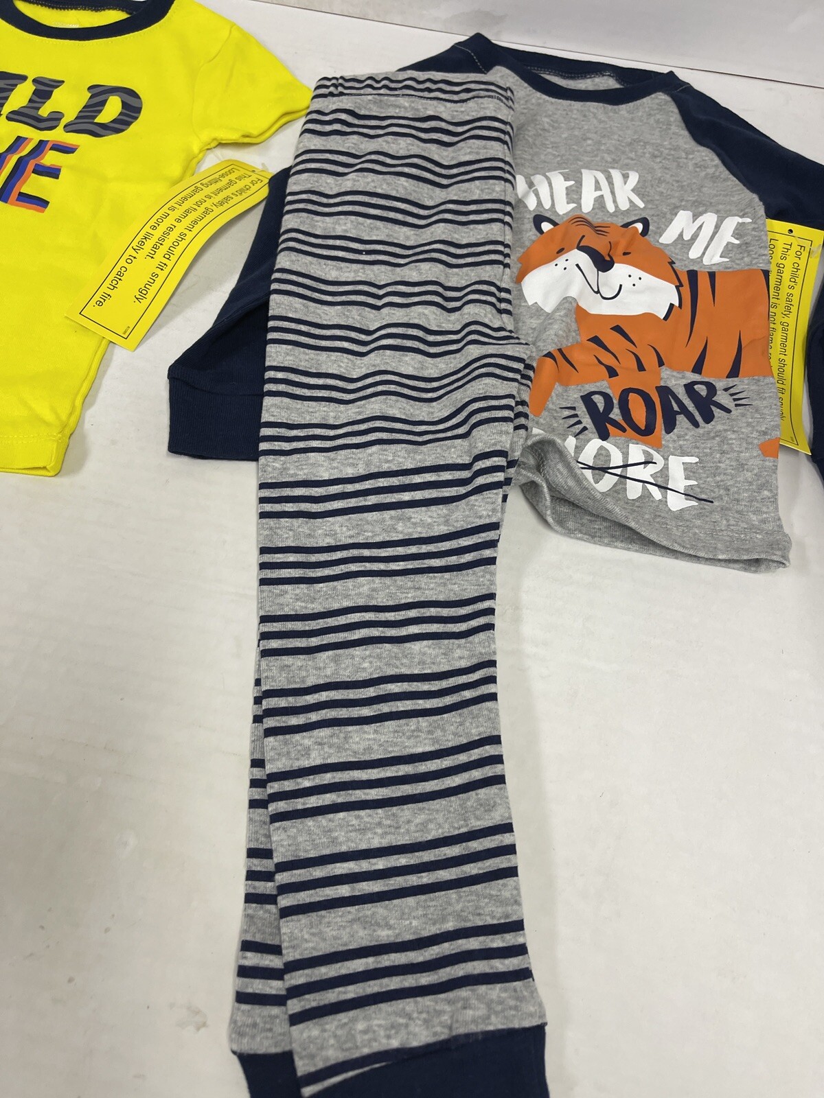 CozyJams 2 PJ sets short sleeve and long sleeve 4 pieces,Colorful Jungle 4T New