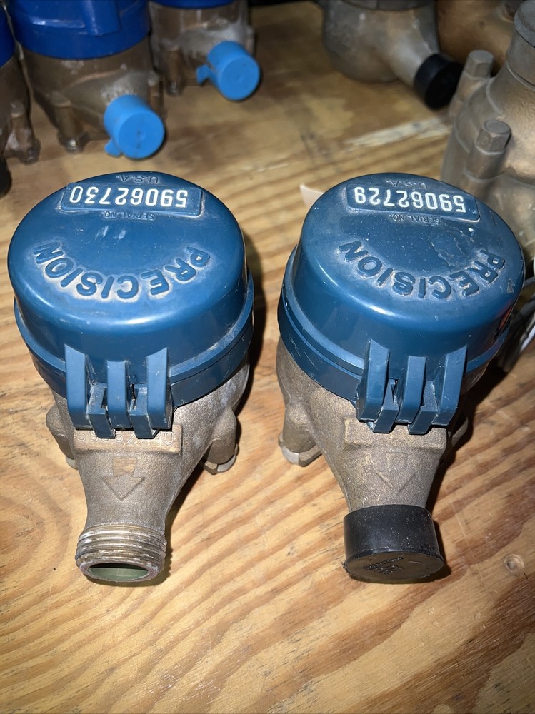 precision meter 3/4” brass water meter