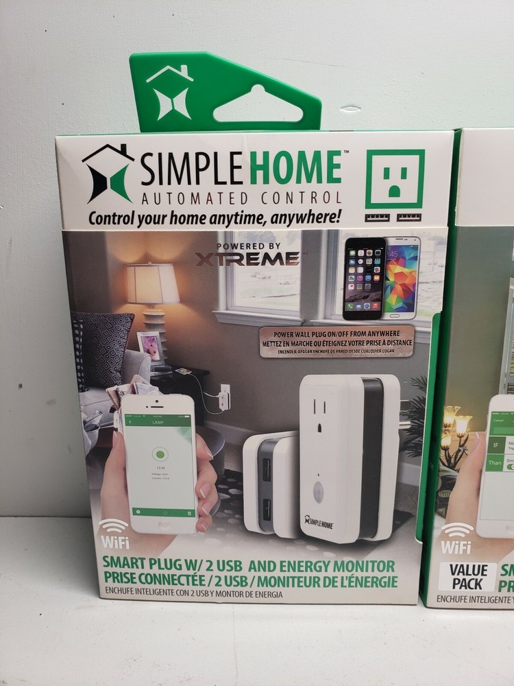 Simple Home Xtreme WiFi Motion Sensor Smart Door Window Sensor & Smart Plugs Lot