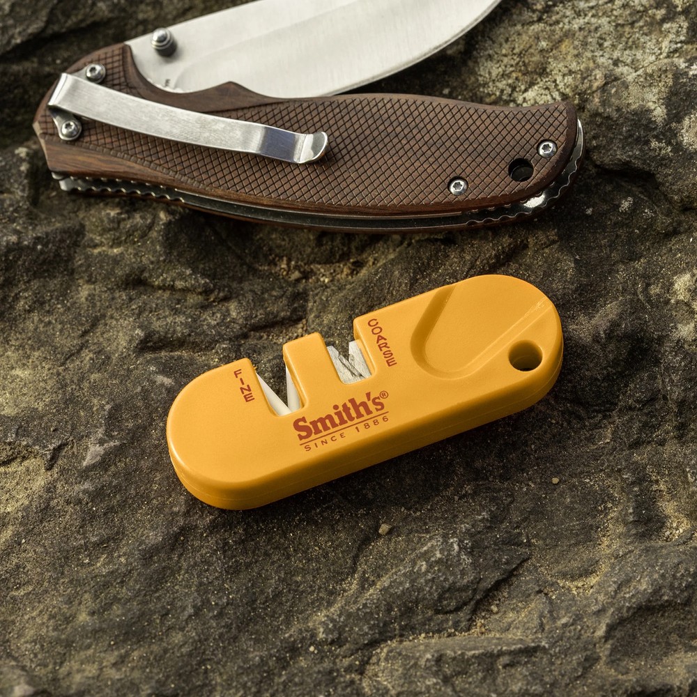 Smith’s 51459 Pocket Pal Knife Sharpener - 2-Pack - Orange