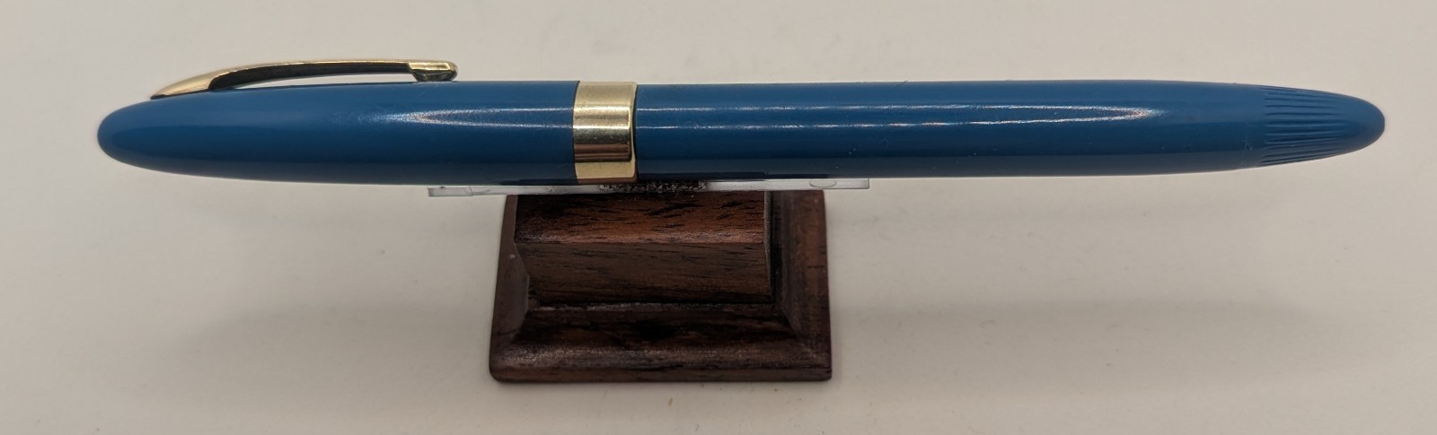 Vintage Aqua Sheaffer Admiral Snorkel Fountain Pen 14k #5 Fine Nib Unrestored
