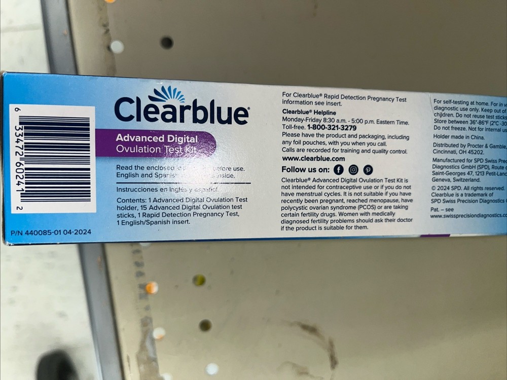 Clearblue Advanced Digital Ovulation Test Kit + 1 Pregnancy Test