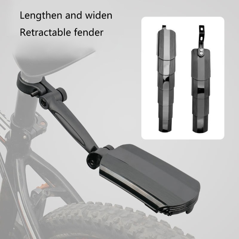 Adjustable Bicycles Front & Rear Mud Guards Retractable Bike Mudguard Mudflap