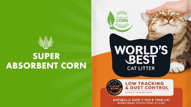 Premium Cat Litter - Low Tracking, Dust Control, Unscented, Quick Clumping, 8 lb