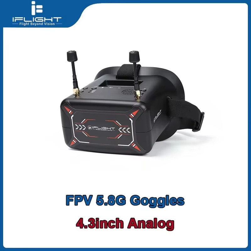 Iflight 4.3Inch FPV Analog Goggles 40CH 5.8Ghz with DVR Function Light Weight 29