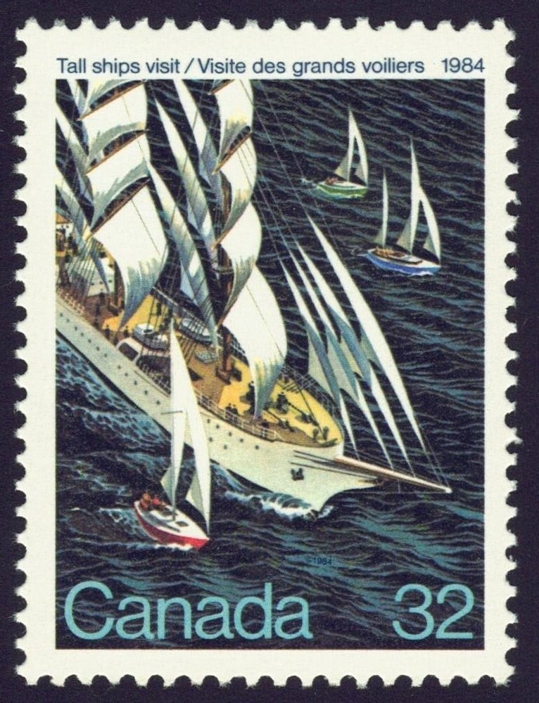 Canada sc#1012 Tall Ships Regatta, Mint-NH