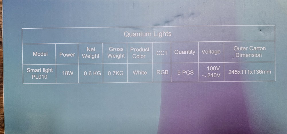 HEYWASAI Table Triangle Quantum LIGHTS 9 Pack