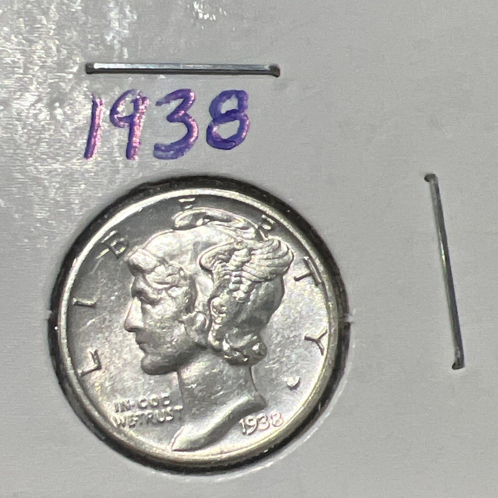 1938 Mercury Dime - Uncirculated Gem🔥🔥