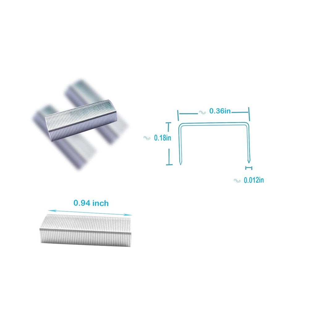 Mini Stapler Staples Number Ten Size Silver Staple Pack