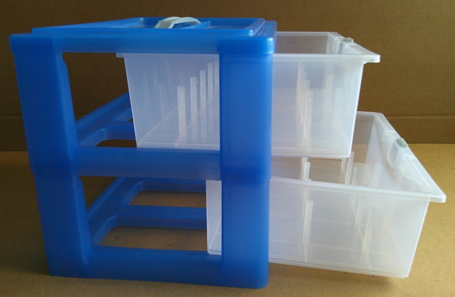 DOLEDO 30-Spool Thread Two-Drawer Carrier Storage Box With Carry Handle